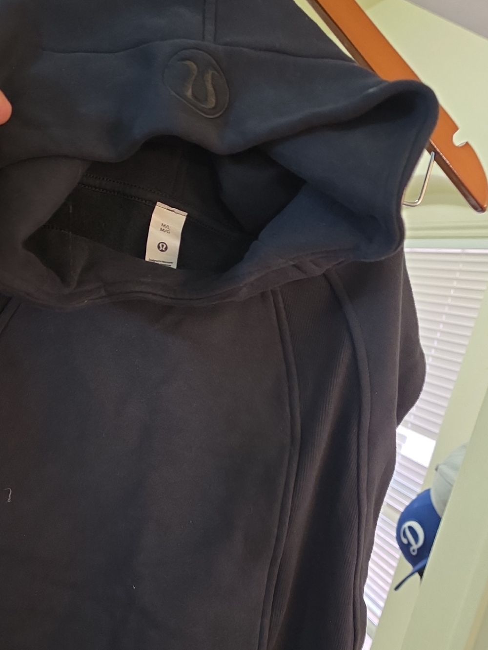 lululemon athletica Navy Hooded Pullover with Embossed Logo